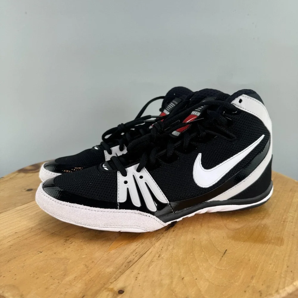 Nike Freek Mens Size 11.5 Wrestling Shoes Black‎ True White Team Issued 2024 NEW
